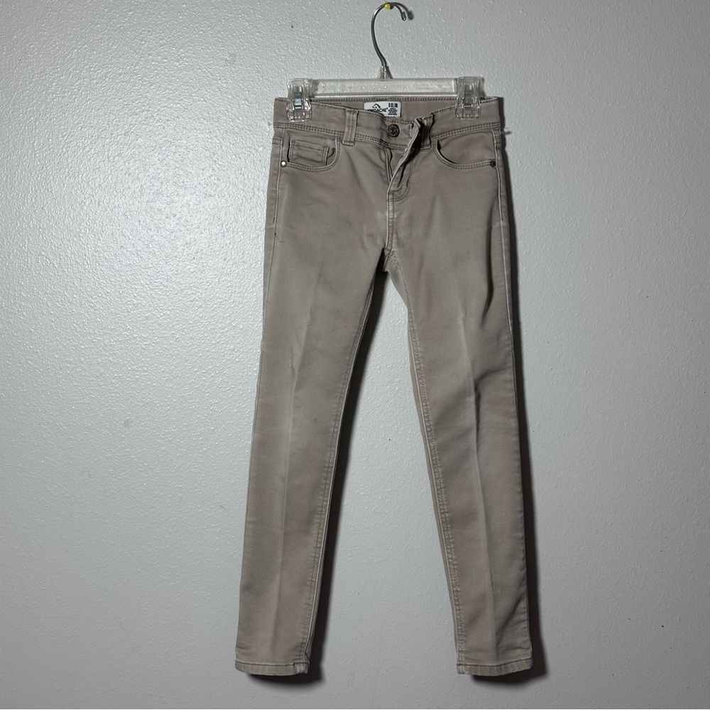 Jordache Kids Girls Khaki Tan Skinny Jeans Uniform Pants Size‎ 8 Slim.